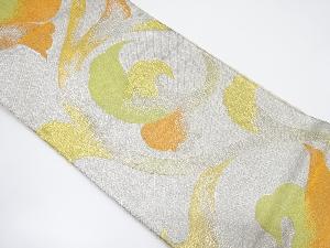 アンティーク　唐草模様織り出し袋帯（材料）